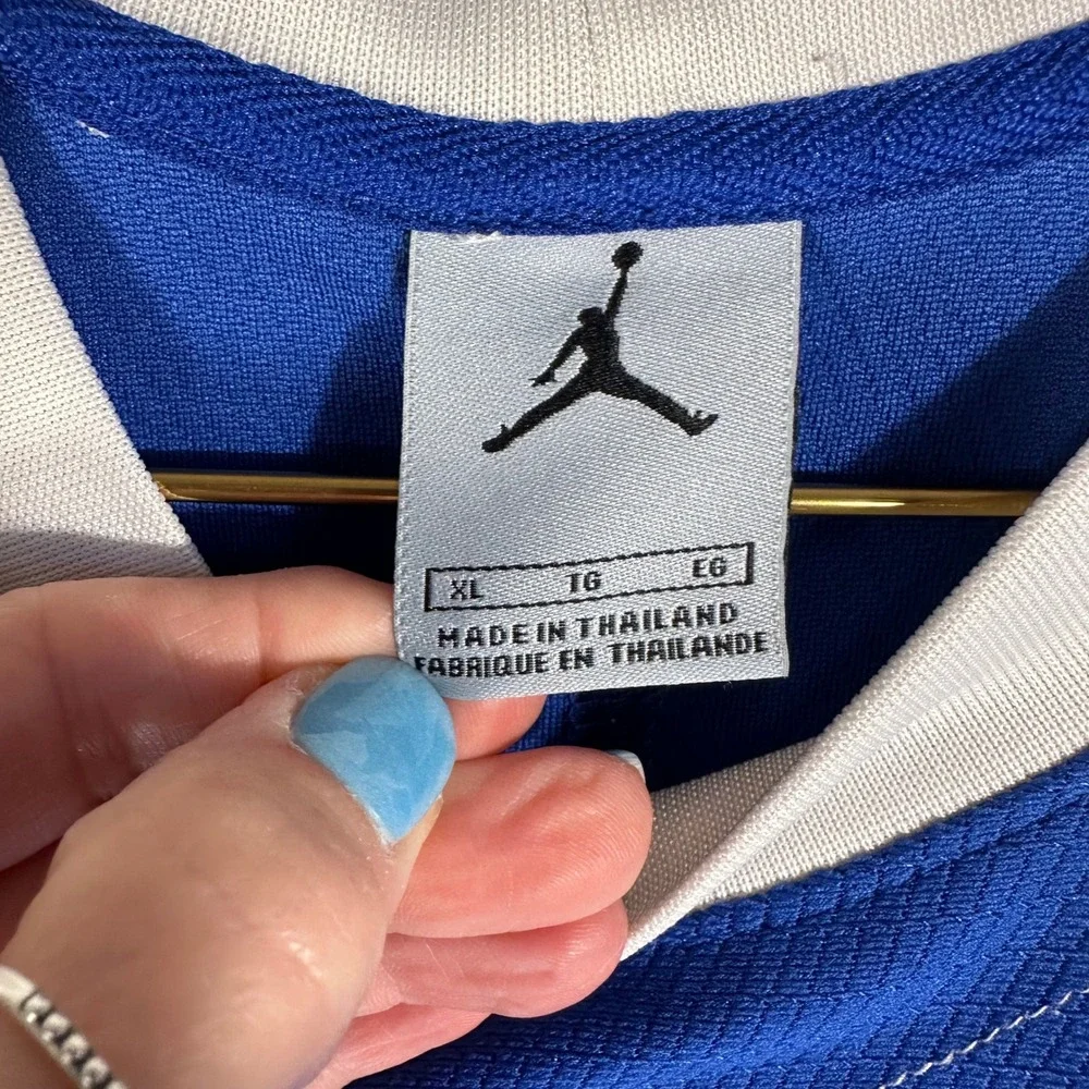 Jordan Brand Mens XL Blue White Long Sleeve Shooting Shirt S40610NAC Jumpman